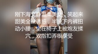 刚下海文静温柔美女，笑起来甜美全裸诱惑，半脱下内裤扭动小腰，坐在椅子上被炮友揉穴，双指扣弄很享受